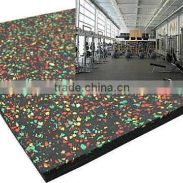 The rubber floor /Flecks rubber tile