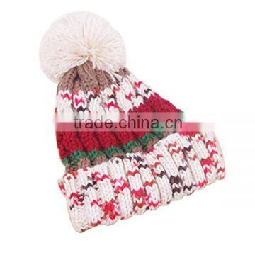 Pom Pom Knitted Beanie Cap For Baby