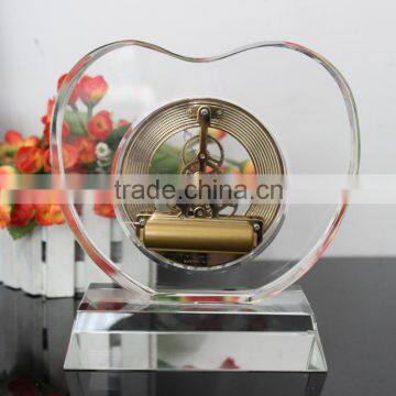 Acrylic Heart Shaped Crystal Clock photo-4