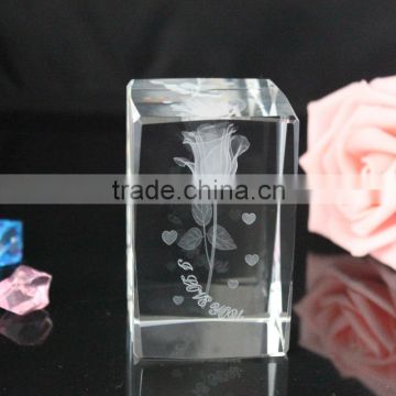 Well-made Wholesale romantic crystal rose wedding gift