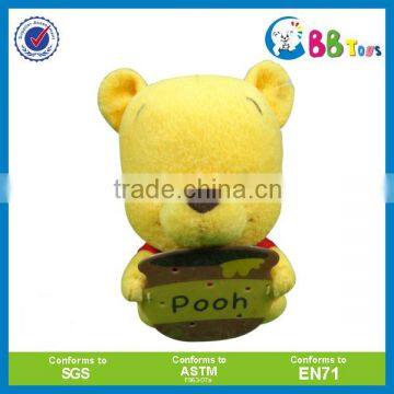 factory wholesale plush custom samples winnie the pooh keychain