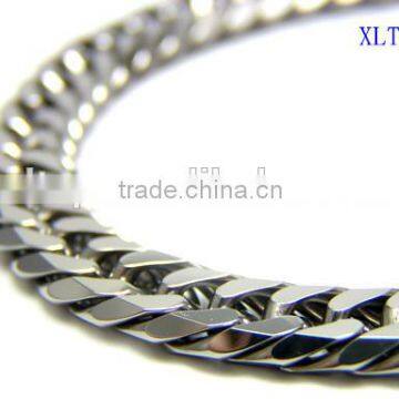 Shenzhen Jewelry 10mm Wide Gold Plated Stainless Steel Chain