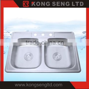 Kitchen sink High quality Stainless steel sink 304 Deep draw Topmount sink -KS-TM-D60