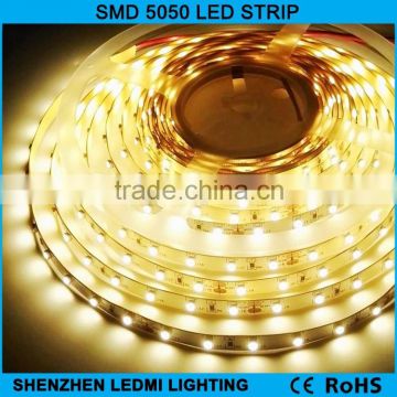 Hot sale 5050 smd led strip light 300led IP20 warm white 3000k