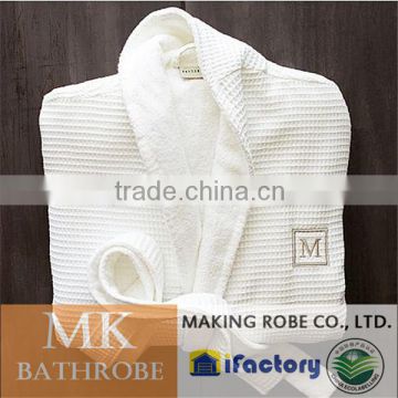 cheap cotton waffle kiosk design robe quick dry bathrobe