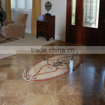 home decoration floors design, fancy waterjet flooring, water jet marble