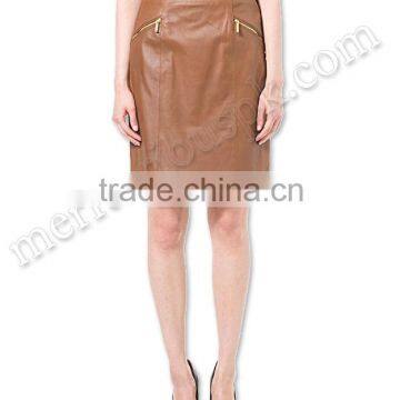 Women Fashion Leather Pencil Skirts