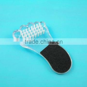 Double use with nail brush feet callus removal tool