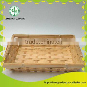 Natural bamboo woven food served tray