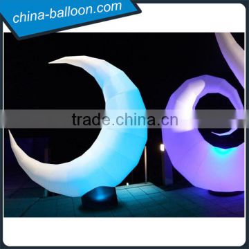 Charming decorative inflatable lighting moon / giant inflatable led moon