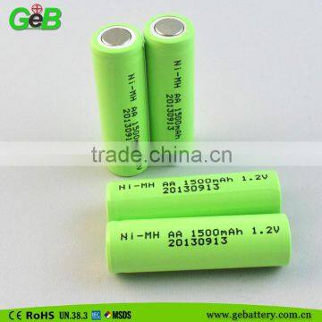 GEB 1.2V AA 1500mah Ni-MH rechargeable battery for power tool and vacuum clearer battery pack                        
                                                                                Supplier's Choice