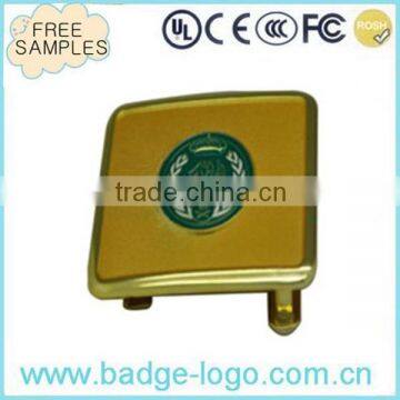 customized shape gold belt buckle