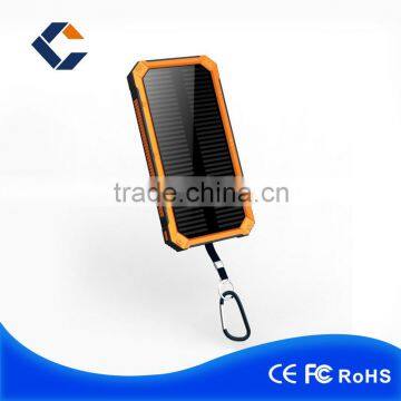 Consumer portable battery charger 8000mah solar power bank OEM factory wholesale