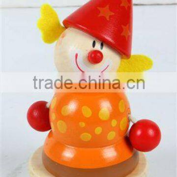 Wooden christmas gift snowman toy for kids