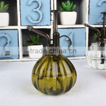 Cheap Indoor & Garden Bronze Color Pumpkin Glass Watering Can photo-2