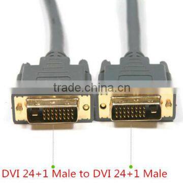 QUALITY DUAL LINK DVI-D to MALE CABLE 24 + 1 PIN M-M LEAD for PC MONITOR LCD TV