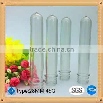 28mm pco 45g plastic bottle preform, preform for mineral water bottle