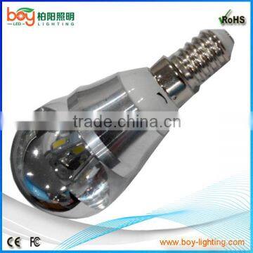 silver stage e14 bulb g45 decoratioon e14 stage light 3w