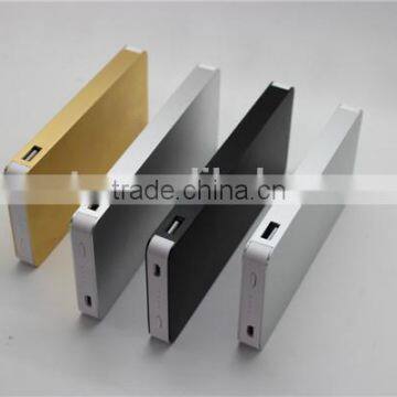 Hot!!Metal Portable Aliuminum Power Bank 6000,8000,1000mah ,Logo customized power bank for universal phone ,2 usb ports charger