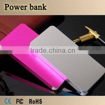 Metal shell high capacity 10000mah power bank with dual usb ports for travel