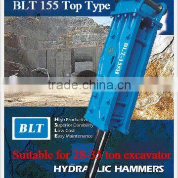 Supply BLTB155 top type hydraulic rock breakers (hydraulic hammers) for 28-35 ton excavator