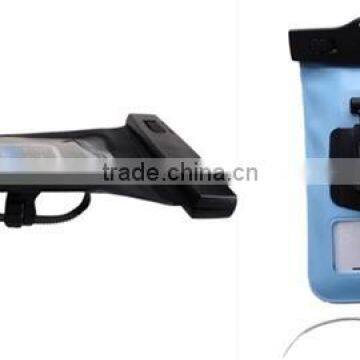 5.5 inches Digital Gear Bag with Bike Mount for Outdoor Use, 100% Waterproof Mobilephone Case