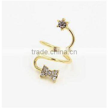 Favorite Retro Texture Black Gem Ring Jellyfish Shape Personality Ring for Lady photo-4