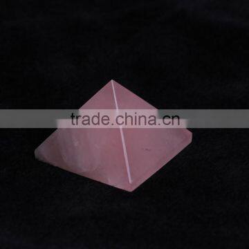 Wholesale Natural white crystal pyramid,pink quartz pyraimd