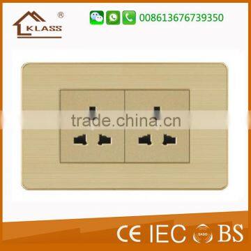 Gold Supplier Kuwait Market Aluminum Material 2gang 1 Way Light Switch 110V photo-6