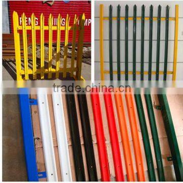 l 'W' TYPE and "D" type hot sale palisade fencing and aluminium palisade fencing & powder coated palisade fence