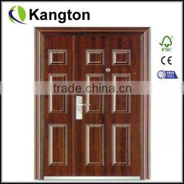 commercial security double steel doors