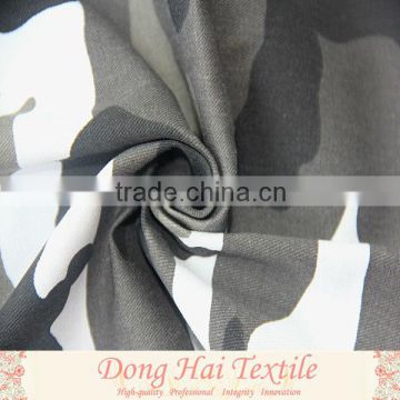 100% cotton fabric camouflage printed twill fabric for army