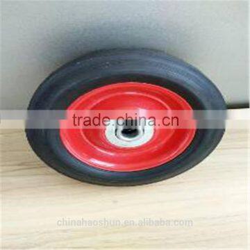 solid rubber wheel metal rim