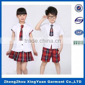 China Manufacturers Kids Clothes Summer Primary School Uniform Designs