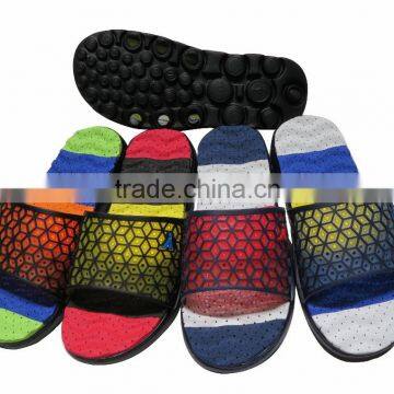 fashion eva flat slippers with pvc upper for man