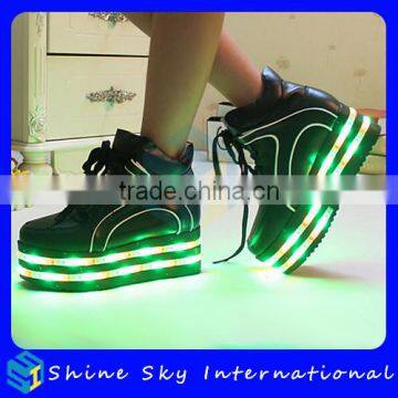 Hot Selling New Design Women High Heel Shoes Led Light Shoes