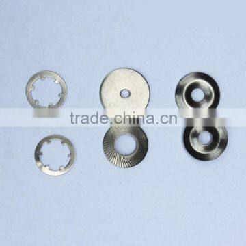 Knurling disc spring