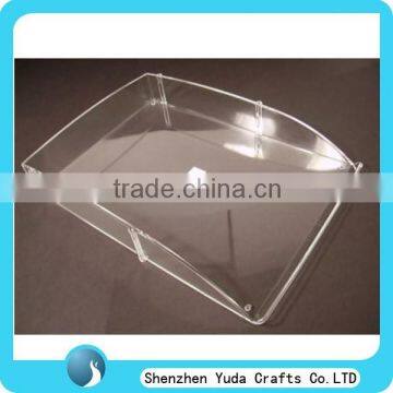 Customized clear acrylic serving trays display, plexiglass serving trays