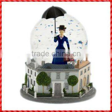 Hot Selling Exquisite Pretty Lady Theme Resin Customized Snow Ball