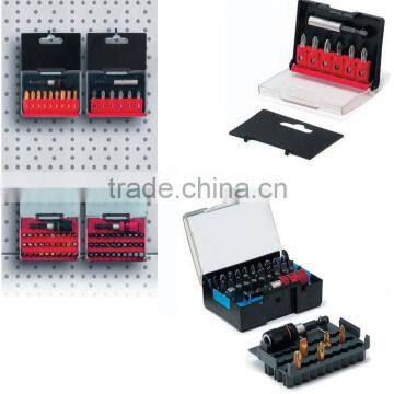 Plastic Box Which Can Hold Nine Bits Plus a Bit Holder With Anti-theft Pin and Hanging Loop Which Can be Labelled Bit Pack BP