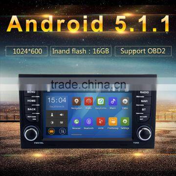 Android 5.1.1 Car DVD GPS for Audi A4 RS4 S4 2002-2008 3G Wifi BT SD Navigation Radio RDS Stereo System