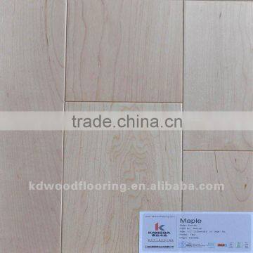 Water resistant exotic maple multilayer engineered wood flooring