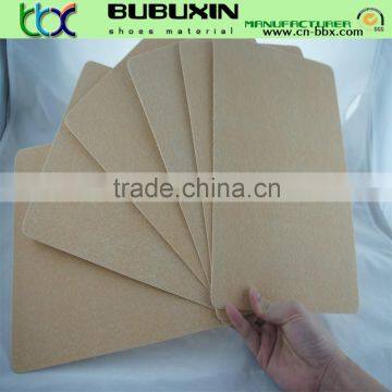 Non-woven fiber insole sheet for making shoes