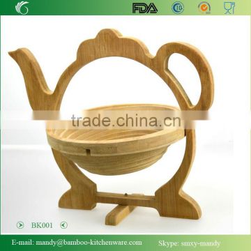 BK001 Bamboo Storage Basket with Animal shape