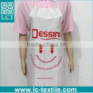 italian promotional cheap price kicthen bib women white plastic apron