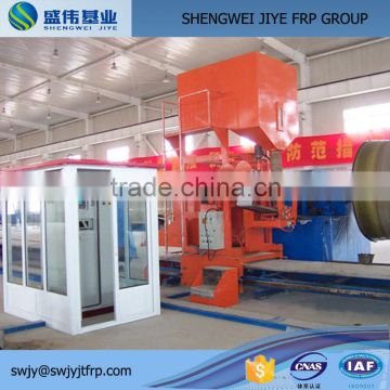 Fiberglass GRP Water Pipe Making Machine / Water Pipe Winding Production Line