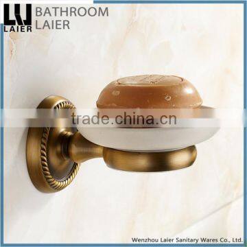 Customized Daily Home Use Product Zinc Alloy Antique Bronze Finishing Bathroom Accessories Wall Mounted Soap Dish holder