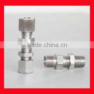 stainless steel union bulkhead male connector