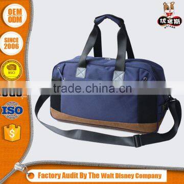 customized men blue holdall travel bag weekend bag