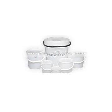 plastic bucket for for chemical paint pharmaceutical and lubricant and detergent and food and edible oils and party packs